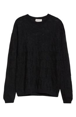 Alexander McQueen Crewneck Jacquard Sweater in Black