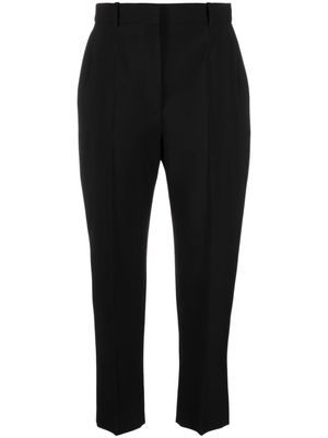 Alexander McQueen cropped straight-leg trousers - Black