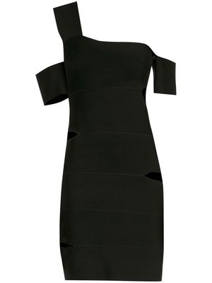 Alexander McQueen cut-out detail mini dress - Black