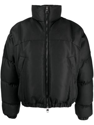 Alexander McQueen Cut Seal embroidered puffer jacket - Black