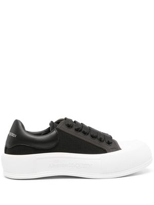 Alexander McQueen Deck Plimsole canvas sneakers - Black