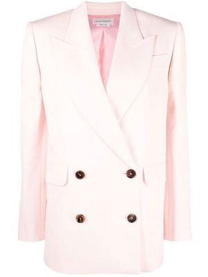Alexander McQueen double-breasted boxy blazer - Pink