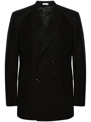 Alexander McQueen double-breasted cotton blazer - Black