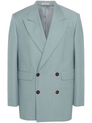 Alexander McQueen double-breasted tailored jacket - Blue