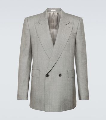 Alexander McQueen Double-breasted wool suit jacket