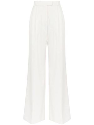 Alexander McQueen double-pleat wide-leg trousers - White