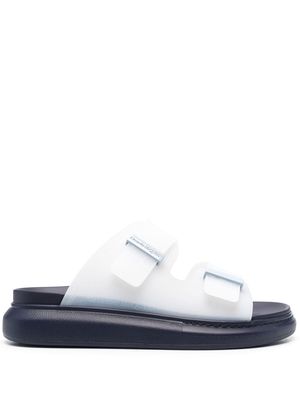 Alexander McQueen double-strap buckle sandals - White