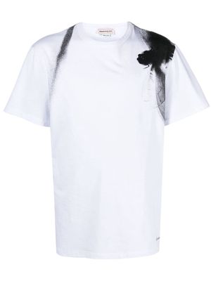 Alexander McQueen Dragonfly-print cotton T-shirt - White