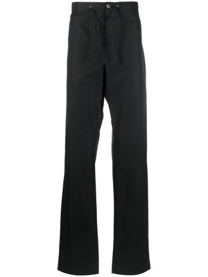 Alexander McQueen drawstring-waist straight-leg trousers - Black