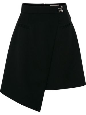 Alexander McQueen drop-hem miniskirt - Black