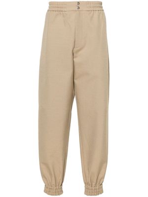 Alexander McQueen elasticated-ankles cotton track pants - Neutrals
