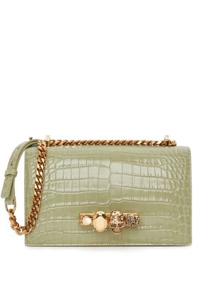 Alexander McQueen embellished-mini bag - Green