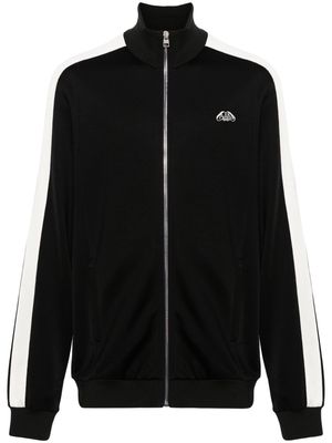 Alexander McQueen embroidered-logo contrast-panel jacket - Black