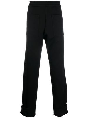 Alexander McQueen embroidered-logo detail track pants - Black