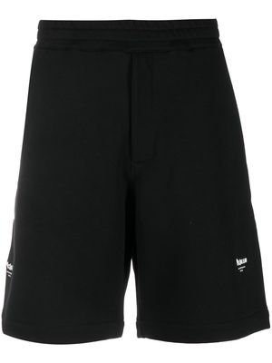 Alexander McQueen embroidered logo track shorts - Black