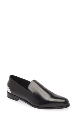 Alexander McQueen Evening Slipper in Black/Silver