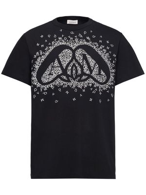 Alexander McQueen Exploded Charm cotton T-shirt - Black