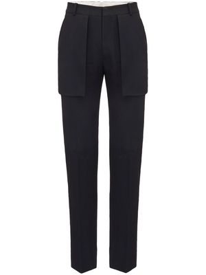 Alexander McQueen exposed pockets tailored trousers - Black