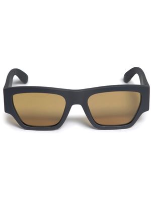 Alexander McQueen Eyewear Angled rectangle-frame sunglasses - Grey