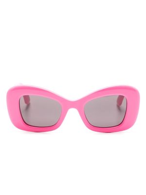 Alexander McQueen Eyewear Bold cat-eye tinted sunglasses - Pink