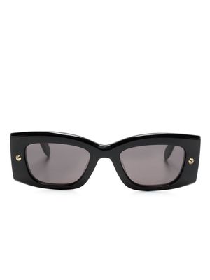 Alexander McQueen Eyewear Bold logo-print sunglasses - Black