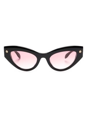 Alexander McQueen Eyewear cat eye-frame sunglasses - Black