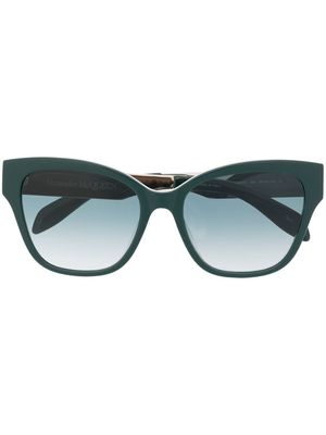 Alexander McQueen Eyewear cat-eye frame sunglasses - Green