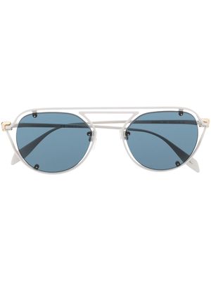 Alexander McQueen Eyewear Injection rounded sunglasses - Grey