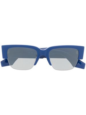 Alexander McQueen Eyewear logo-print arm sunglasses - Blue