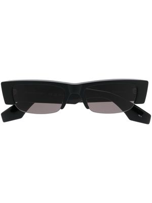 Alexander McQueen Eyewear logo-print rectangle-shape sunglasses - Black