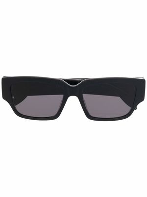 Alexander McQueen Eyewear logo print sunglasses - Black