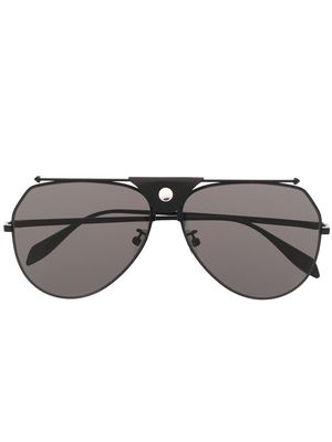 ALEXANDER MCQUEEN EYEWEAR pilot-frame sunglasses - Black