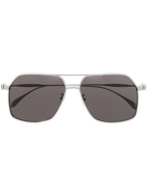 Alexander McQueen Eyewear pilot frame sunglasses - Silver