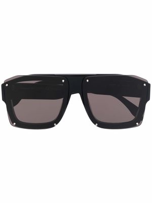 ALEXANDER MCQUEEN EYEWEAR pilot-frame tinted sunglasses - Black