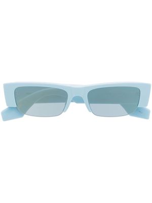 Alexander McQueen Eyewear rectangle-shape tinted-lenses sunglasses - Blue