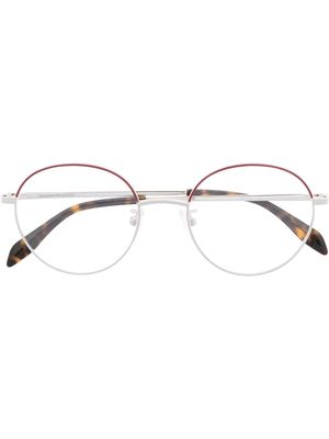 Alexander McQueen Eyewear round-frame glasses - Silver