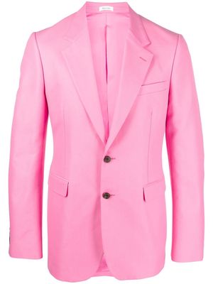 Alexander McQueen Eyewear single-breasted button blazer - Pink