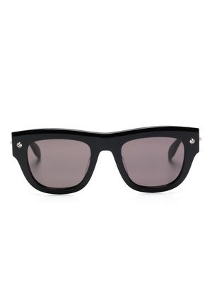 Alexander McQueen Eyewear spike stud-detailing D-frame sunglasses - Black