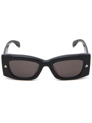Alexander McQueen Eyewear Spike Studs rectangle-frame sunglasses - Black