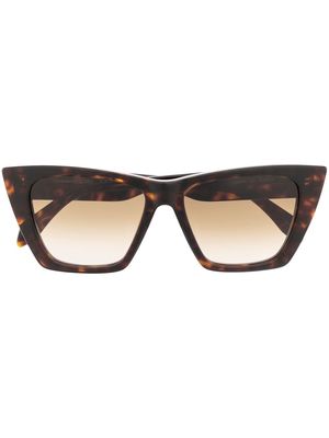 Alexander McQueen Eyewear tortoiseshell cat-eye frame sunglasses - Brown