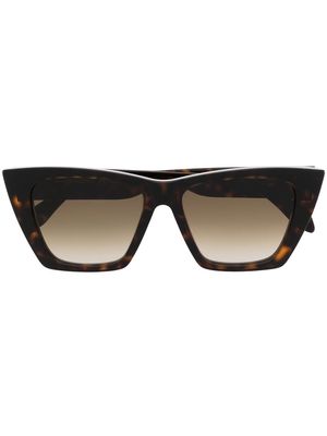 Alexander McQueen Eyewear tortoiseshell-effect sunglasses - Brown