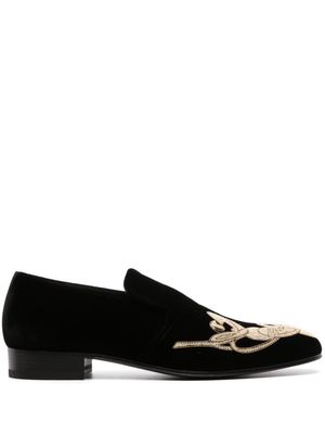 Alexander McQueen Fabri beaded loafers - Black
