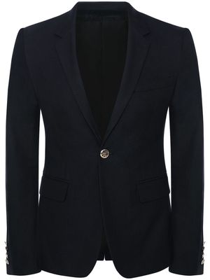 Alexander McQueen fitted single-breasted blazer - Blue