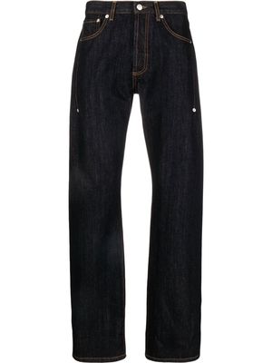Alexander McQueen five-pocket straight-leg jeans - Blue