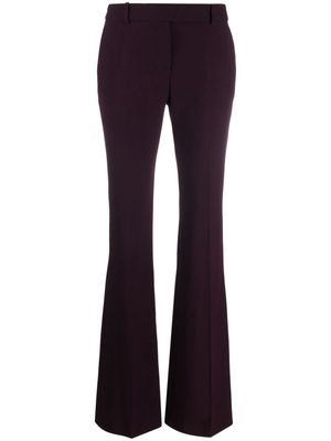 Alexander McQueen flared tailored trousers - Purple