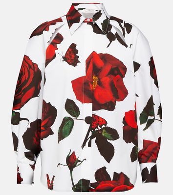 Alexander McQueen Floral printed shirt