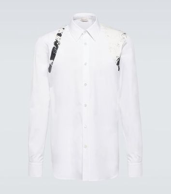 Alexander McQueen Fold Harness cotton poplin shirt