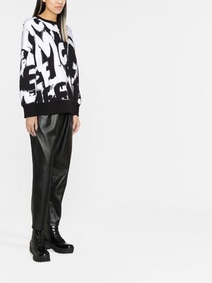 Alexander McQueen graffiti pint sweatshirt - White