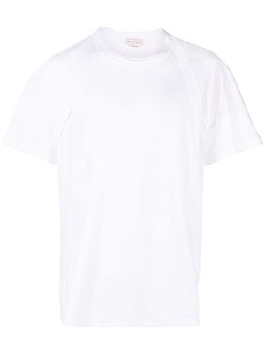 Alexander McQueen harness-effect cotton T-shirt - White