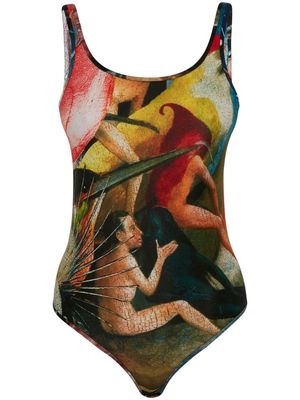 Alexander McQueen Hieronymus Bosch-print jersey bodysuit - Multicolour